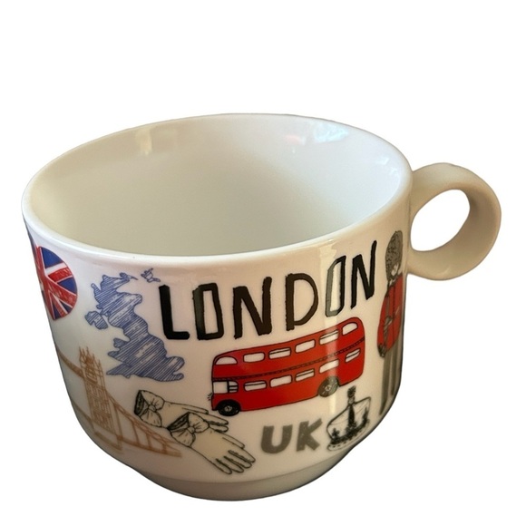 Grace Teaware Fine Porcelain Stackable Teacups Set of Four with Stand - Picture 4 of 8